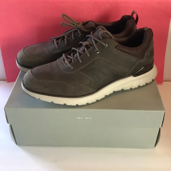 Rockport Mens PulseTech Sport Ubal Sneakers  Size 9.5 Wide Olive & Brown - Picture 15 of 15